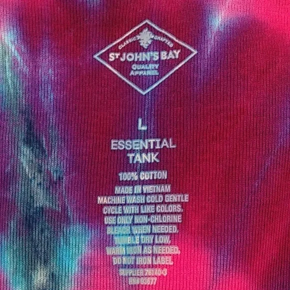 NEW St JOHN'S BAY TIE DYE W/T SHIRT LARGE - Picture 7 of 8